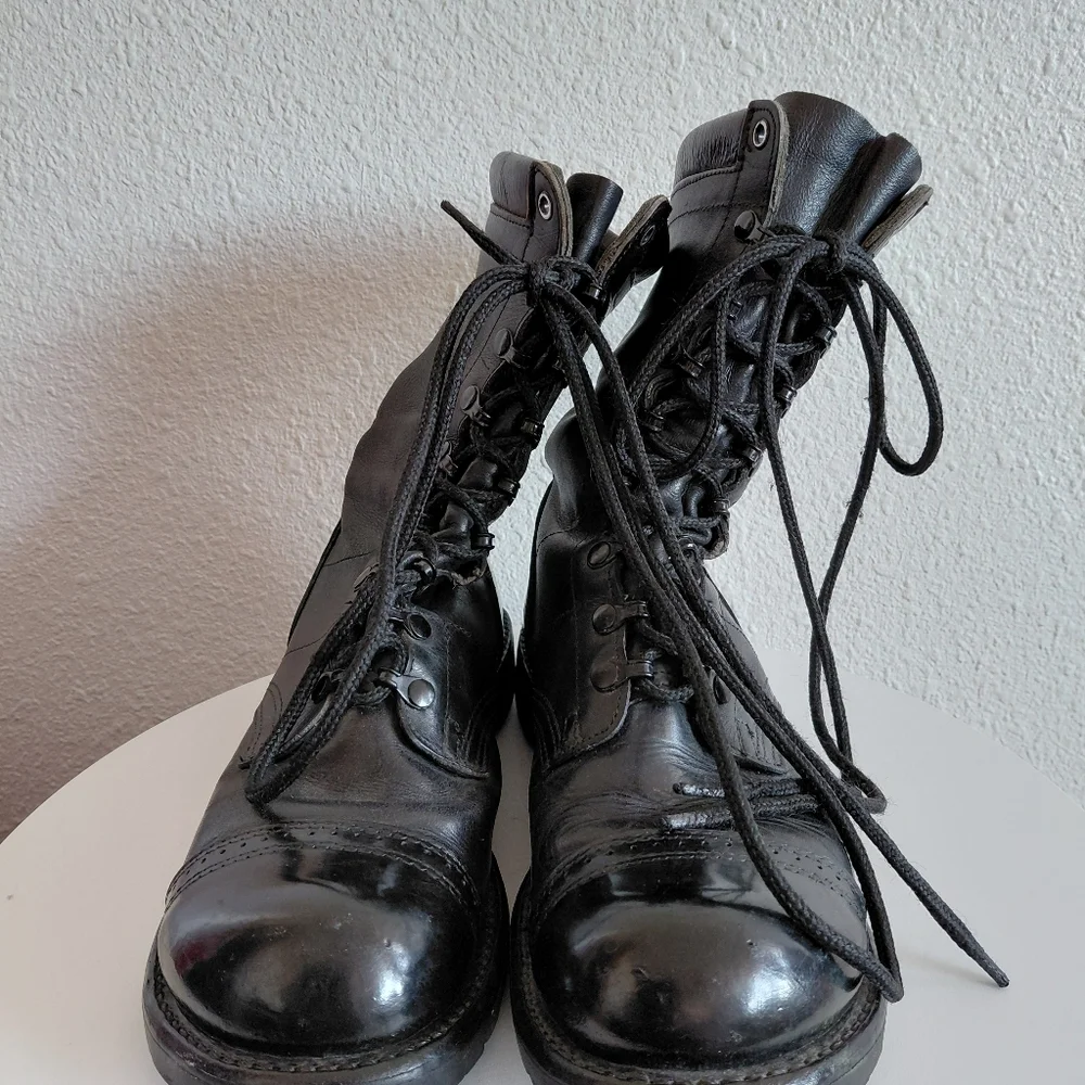 Corcoran Boots Cap Toe Military Combat Paratrooper Jumper Vintage USA.